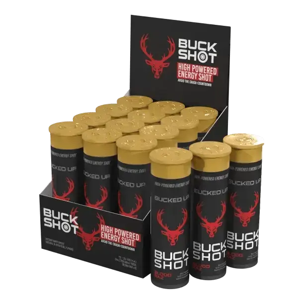 Bucked Up Energy Shot 12x59ml for Sustained Focus - Luminous Nutrition