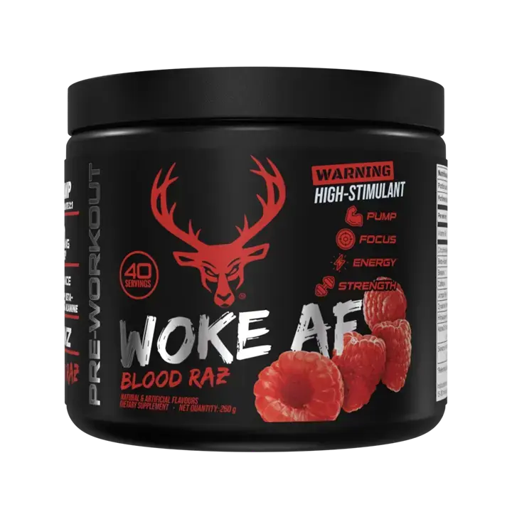 Bucked Up Woke AF 260g High Stimulant Pre Workout - Luminous Nutrition