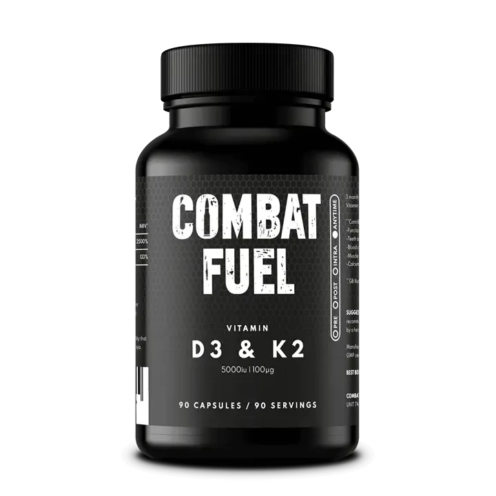 Combat Fuel High Strength Vitamin D3 and K2 - 3Months