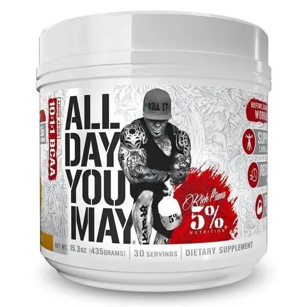 BCAA Muscle Recovery Formula: AllDayYouMay by 5% Nutrition - Luminous Nutrition