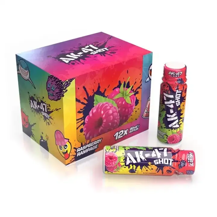 AK-47 Labs Energy Shots Raspberry Boost - 12x80ml Energy Supplement