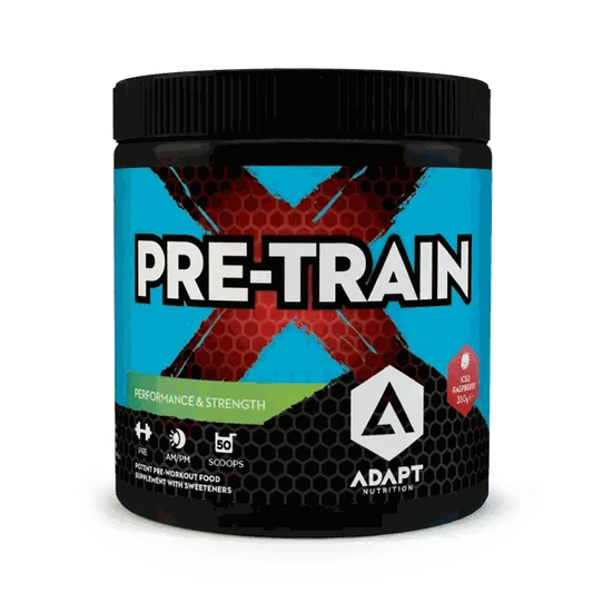 Adapt Nutrition Pre Workout Supplement - PreTRAIN X 350g - Luminous Nutrition