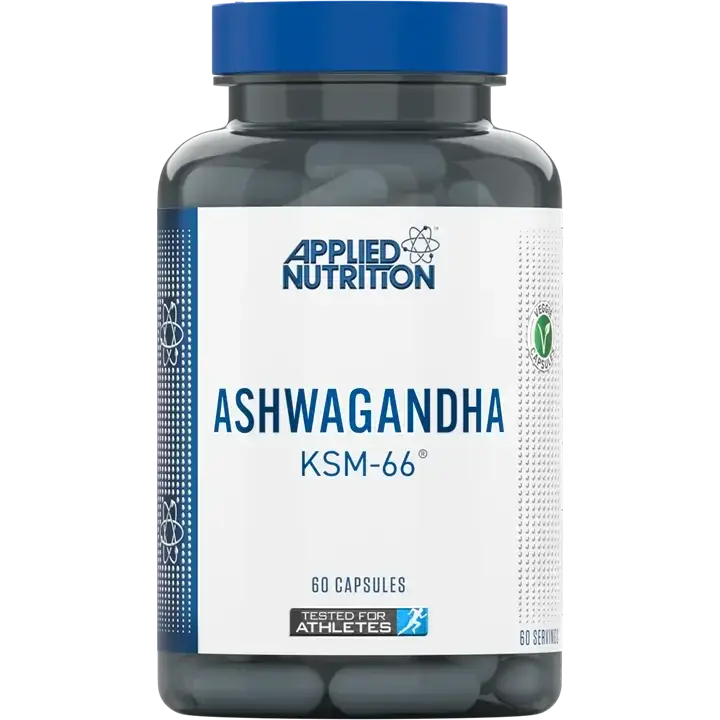 Ashwagandha Supplement Capsules by Applied Nutrition for Stress Relief and Vitality