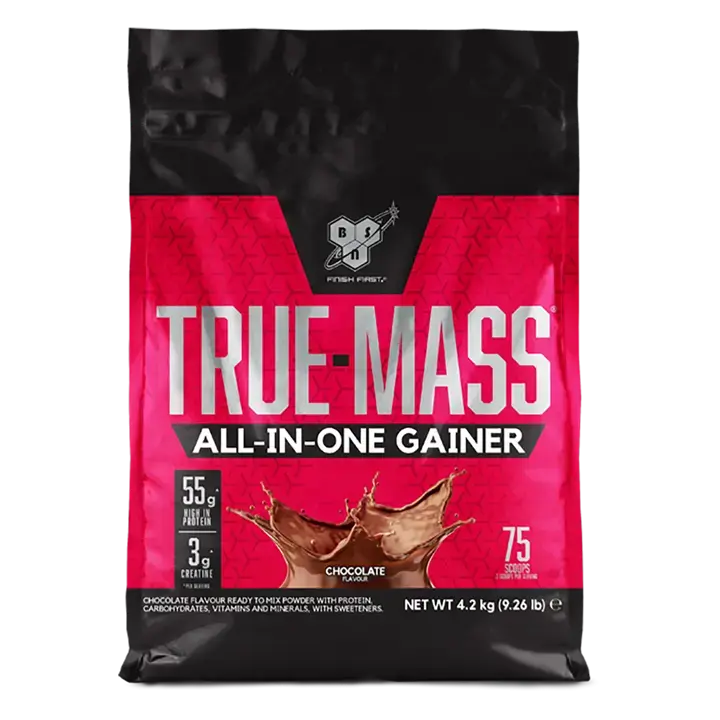 BSN True Mass Gainer for Muscle Growth - 4.2kg of Premium Protein Blend