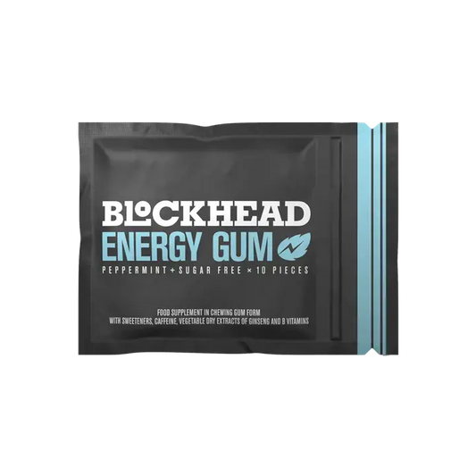 Blockhead Energy Gum Peppermint with Fast-Acting Caffeine - Luminous Nutrition