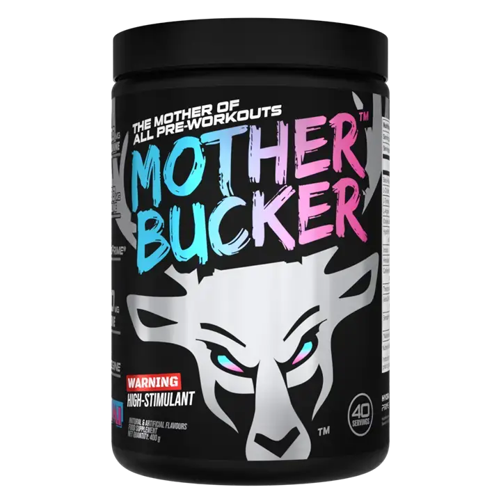 Bucked Up Pre Workout Supplement - Mother Bucker 400g for Enhanced Energy and Focus