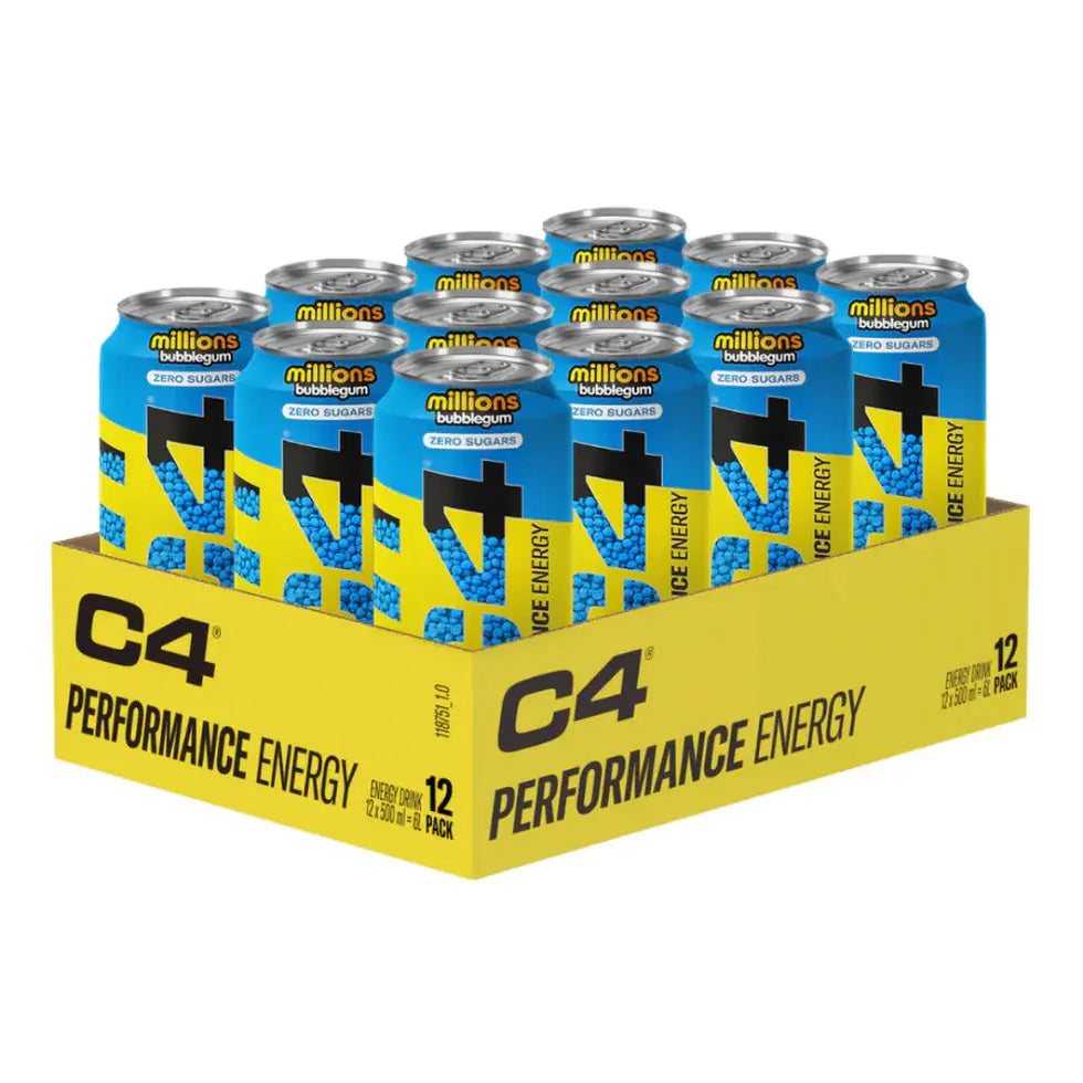 C4 Performance Energy Drink - 12x500ml Carbonated Lift for Ultimate Energy Boost