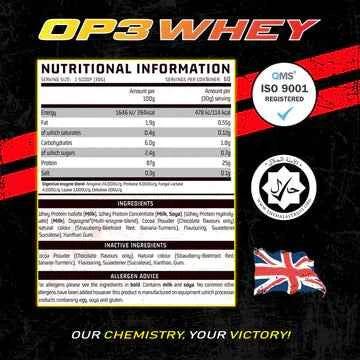 OP3 Whey Protein Tri Complex - Chemical Warfare (1.8kg)