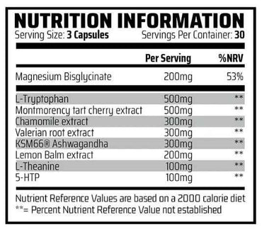 SLEEP: Relaxation & Recovery (60 Capsules) chemical warfare