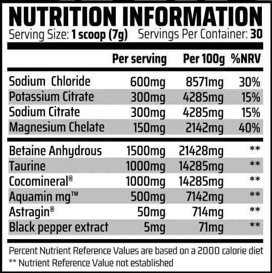 HYDRATE: Electrolyte Blend Hydration 30 Servings - Chemical Warfare