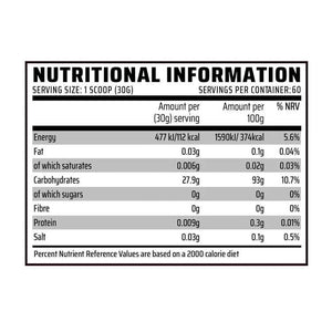 Vitargo Carbohydrate Supplement 900g - Patented Formula for Enhanced Performance (30 Servings)